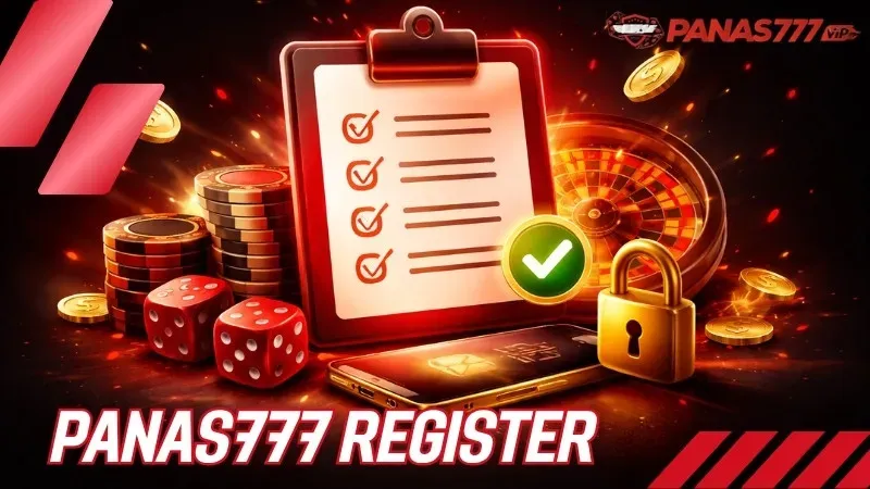 Panas777 account registration and verification concept